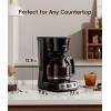 imageecozy 12Cup Programmable Coffee Maker with Electric Coffee Grinder Combos Drip Coffee Machine with Pause ampamp Pour Function Auto Shutoff Keep Warm Brezzano DuoSet