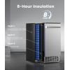 imageecozy 22 Commercial Ice Maker Machine 450 LBS in 24 H Modular Ice Machine with 250 LBS Storage Air Cooled Industrial Ice Cube Machine ETL ampamp DOE Ice Ready in 14 Mins for BarCafeBusinessStainless Steel