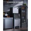 imageecozy 22 Commercial Ice Maker Machine 450 LBS in 24 H Modular Ice Machine with 250 LBS Storage Air Cooled Industrial Ice Cube Machine ETL ampamp DOE Ice Ready in 14 Mins for BarCafeBusinessSilver