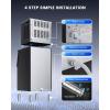 imageecozy 22 Commercial Ice Maker Machine 450 LBS in 24 H Modular Ice Machine with 250 LBS Storage Air Cooled Industrial Ice Cube Machine ETL ampamp DOE Ice Ready in 14 Mins for BarCafeBusinessSilver