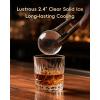 imageecozy 24quot Clear Ice Ball Maker with CrystalFlux Technology 3 pcs in 45 Mins 96 pcsDay Sphere Ice Maker with Automatic Water Supply SelfCleaning Enhanced Insulation for Bar Whiskey ampamp Bourbon