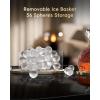 imageecozy 2quot Clear Ice Ball Maker with CrystalFlux Technology 4 pcs in 40 Mins 144 pcsDay Sphere Ice Maker with Automatic Water Supply SelfCleaning Enhanced Insulation for Whiskey ampamp BourbonBlack