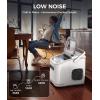 imageecozy Countertop Ice Maker Portable Ice Maker with SelfCleaning 9 Bullet Ice Cubes in 6 Mins 26lbs24Hrs Ice Maker Machine with Ice Bags Handle Standing Scoop and Basket White