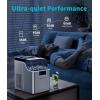 imageecozy Countertop Ice Makers 45lbs Per Day 24 Cubes Ready in 13 Mins Stainless Steel Housing Auto SelfCleaning Ice Maker with Ice Bags and Ice Scoop for Kitchen Office Bar Party