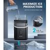 imageecozy Ice Cube Makers Countertop 33lbs Per Day Portable Ice Machine SelfCleaning Ice Maker Machine with 15L External Water Tank for Home Office Party Bar