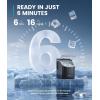 imageecozy Ice Cube Makers Countertop 33lbs Per Day Portable Ice Machine SelfCleaning Ice Maker Machine with 15L External Water Tank for Home Office Party Bar