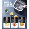 imageecozy Ice Cube Makers Countertop 33lbs Per Day Portable Ice Machine SelfCleaning Ice Maker Machine with 15L External Water Tank for Home Office Party Bar