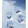 imageecozy Ice Cube Makers Countertop 33lbs Per Day Portable Ice Machine SelfCleaning Ice Maker Machine with 15L External Water Tank for Home Office Party Bar