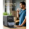 imageecozy Nugget Ice Maker Countertop Intuitive Ergonomic EcoScreen with OneTouch Timer 33Lbs24H Pebble Ice Maker Machine PullOut Ice Basket with 3Lbs Storage SelfCleaning for Drinks ampamp Cocktails