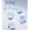 imageecozy Nugget Ice Maker Countertop Smart Pebble Ice Machine with APP Control 44 lbs Per Day Soft Pellet Chewable Ice with SelfCleaning Stainless SteelStainless Steel