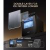 imageecozy Nugget Ice Maker Countertop Smart Pebble Ice Machine with APP Control 44 lbs Per Day Soft Pellet Chewable Ice with SelfCleaning Stainless SteelSolid Black