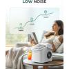 imageecozy Nugget Ice Maker Dispenser Smart 2in1 Pebble Ice Machine Countertop ampamp Water Dispenser with App Control SelfCleaning Auto Lighting TDS Monitor Measured Dispensing 33LbsDayWhite