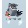 imageecozy Nugget Ice Maker Dispenser Smart 2in1 Pebble Ice Machine Countertop ampamp Water Dispenser with App Control SelfCleaning Auto Lighting TDS Monitor Measured Dispensing 33LbsDayGrey