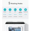 imageecozy Portable Dishwasher Countertop Mini Dishwasher with a Builtin 5L Water Tank No Hookup Needed 6 Washing Programs Extra Air Drying Function for Apartments Camping and RV
