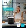 imageecozy Smart Ice Maker Portable Ice Makers Countertop with App Remote ampamp Voice Control 9 Bullet Ice Cubes in 6 Mins 26lbs24Hrs SelfCleaning Quiet Ice Maker Machine for Home Kitchen Office RV