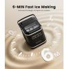 imageecozy Smart Ice Maker Portable Ice Makers Countertop with App Remote ampamp Voice Control 9 Bullet Ice Cubes in 6 Mins 26lbs24Hrs SelfCleaning Quiet Ice Maker Machine for Home Kitchen Office RV