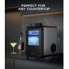 imageecozy Smart Nugget Ice Maker Countertop Portable Pebble Ice Machine with Voice Control 34lbs24H Soft Chewable Ice SelfCleaning Pellet Ice Maker with APP WiFi for Kitchen Party Stainless SteelSilver