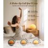 imageecozy Sunrise Alarm Clock White Noise Sound Machine Upgraded Backlit Buttons for Bedrooms 26 Soothing Sounds 17 Night Lights Bluetooth Speaker Wake Up Sunlight for Heavy Sleepers Adults KidsWood Grain