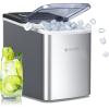 imageecozy 2quot Clear Ice Ball Maker with CrystalFlux Technology 4 pcs in 40 Mins 144 pcsDay Sphere Ice Maker with Enhanced Insulation Automatic Water Supply SelfCleaning for Whiskey ampamp BourbonSilver