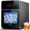 imageecozy 2quot Clear Ice Ball Maker with CrystalFlux Technology 4 pcs in 40 Mins 144 pcsDay Sphere Ice Maker with Enhanced Insulation Automatic Water Supply SelfCleaning for Whiskey ampamp BourbonMatte Black