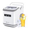 imageecozy Countertop Ice Maker Portable Ice Maker with SelfCleaning 9 Bullet Ice Cubes in 6 Mins 26lbs24Hrs Ice Maker Machine with Ice Bags Handle Standing Scoop and Basket White