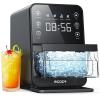 imageecozy Nugget Ice Makers Countertop 44Lbs Pebble Ice Maker Intuitive EcoScreen ampamp OneTouch Timer SelfCleaning Countertop Sonic Ice Machine with 35lb PullOut Basket for HomeKitchenOffice