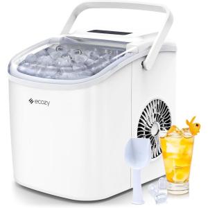 imageecozy Nugget Ice Maker Dispenser Smart 2in1 Pebble Ice Machine Countertop ampamp Water Dispenser with App Control SelfCleaning Auto Lighting TDS Monitor Measured Dispensing 33LbsDayWhite
