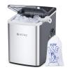 imageecozy Portable Ice Maker Countertop SelfCleaning Ice Maker Machine with Ice BagsIce ScoopIce Basket for Home Kitchen Bar Party