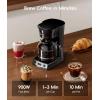 imageecozy 12Cup Drip Coffee Maker with Electric Coffee Grinder Combos Programmable Coffee Machine with Washable Basket Filter Auto Shutoff Function No Drip Pause amp Pour Brezzano DuoSet