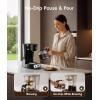 imageecozy 12Cup Drip Coffee Maker with Electric Coffee Grinder Combos Programmable Coffee Machine with Washable Basket Filter Auto Shutoff Function No Drip Pause amp Pour Brezzano DuoSet