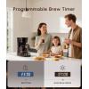 imageecozy 4in1 Espresso Machine and Coffee Maker Combo with Milk Frother All in One with Cold Brew amp Over Ice Interactive Touch Screen Brezzano Elite Series for Cappuccinos Lattes AmericanosBlack