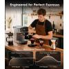 imageecozy 4in1 Espresso Machine and Coffee Maker Combo with Milk Frother All in One with Cold Brew amp Over Ice Interactive Touch Screen Brezzano Elite Series for Cappuccinos Lattes AmericanosSilver