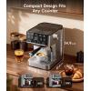 imageecozy 4in1 Espresso Machine and Coffee Maker Combo with Milk Frother All in One with Cold Brew amp Over Ice Interactive Touch Screen Brezzano Elite Series for Cappuccinos Lattes AmericanosSilver