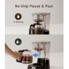imageecozy 4in1 Espresso Machine and Coffee Maker Combo with Milk Frother All in One with Cold Brew amp Over Ice Interactive Touch Screen Brezzano Elite Series for Cappuccinos Lattes AmericanosBlack