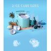 imageecozy Ice Cube Makers Countertop 45 lbs Per Day Portable Ice Machine 24 Cubes Ready in 13 Mins SelfCleaning Function Perfect for Home Kitchen Bar Office Stainless SteelAqua