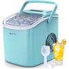 imageecozy Ice Cube Makers Countertop 45 lbs Per Day Portable Ice Machine 24 Cubes Ready in 13 Mins SelfCleaning Function Perfect for Home Kitchen Bar Office Stainless SteelAqua