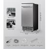 imageecozy Commercial Under Counter Ice Maker 80 Lbs24H Ice Production 24 Lbs Storage Bin Auto SelfCleaning 24H Timer Smart LCD Panel BuiltIn or Freestanding Ice Machine for Home Bar amp Restaurant
