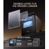 imageecozy Nugget Ice Maker Countertop First FullColor Smart Panel 44 lbs24H Ice Machine with APP amp Voice Control DoubleLayer Insulation PullOut Water Tank Soft Pebble Chewable Ice SelfCleaningSilver