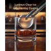 imageecozy 2 Ice Ball Maker CountertopClear Sphere Ice Maker Machine with CrystalFlux Technology 4 pcs in 40 Mins 144 pcsDay Enhanced Insulation Auto Water Supply SelfCleaning for Whiskey