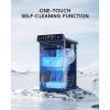 imageecozy Ice Makers Countertop Ultra Slim Design with FullColor Panel Internal Lights 26 lbs24H Timer Ice Making Two Ice Sizes Portable SelfCleaning Ice Machine for HomeKitchenRV