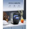 imageecozy Ice Makers Countertop Ultra Slim Design with FullColor Panel Internal Lights 26 lbs24H Timer Ice Making Two Ice Sizes Portable SelfCleaning Ice Machine for HomeKitchenRV