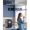 imageecozy Ice Makers Countertop Ultra Slim Design with FullColor Panel Internal Lights 26 lbs24H Timer Ice Making Two Ice Sizes Portable SelfCleaning Ice Machine for HomeKitchenRV