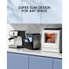 imageecozy Ice Makers Countertop Ultra Slim Design with FullColor Panel Internal Lights 26 lbs24H Timer Ice Making Two Ice Sizes Portable SelfCleaning Ice Machine for HomeKitchenRV