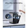 imageecozy Ice Makers Countertop Ultra Slim Design with FullColor Panel Internal Lights 26 lbs24H Timer Ice Making Two Ice Sizes Portable SelfCleaning Ice Machine for HomeKitchenRV