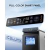 imageecozy Ice Makers Countertop Ultra Slim Design with FullColor Panel Internal Lights 26 lbs24H Timer Ice Making Two Ice Sizes Portable SelfCleaning Ice Machine for HomeKitchenRV