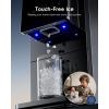 imageecozy Nugget Ice Makers Dispenser 40 lbs Per Day Pebble Sonic Ice Machine Countertop TouchFree Ice SelfCleaning Mistalo Drop Slim for Home Kitchen OfficeSilver