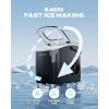 imageecozy Nugget Ice Makers Dispenser 40 lbs Per Day Pebble Sonic Ice Machine Countertop TouchFree Ice SelfCleaning Mistalo Drop Slim for Home Kitchen OfficeBlack