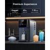 imageecozy Nugget Ice Makers Dispenser 40 lbs Per Day Pebble Sonic Ice Machine Countertop TouchFree Ice SelfCleaning Mistalo Drop Slim for Home Kitchen OfficeSilver