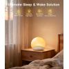 imageecozy Sunrise Alarm Clock for Bedroom White Noise Sound Machine 26 Soothing Sounds 17 Night Lights Bluetooth Speaker MusicSync Lights Wake Up Sunlight for Heavy Sleepers Adults Kids  NaturalNatural