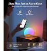 imageecozy Sunrise Alarm Clock for Bedroom White Noise Sound Machine 26 Soothing Sounds 17 Night Lights Bluetooth Speaker MusicSync Lights Wake Up Sunlight for Heavy Sleepers Adults Kids  NaturalWood